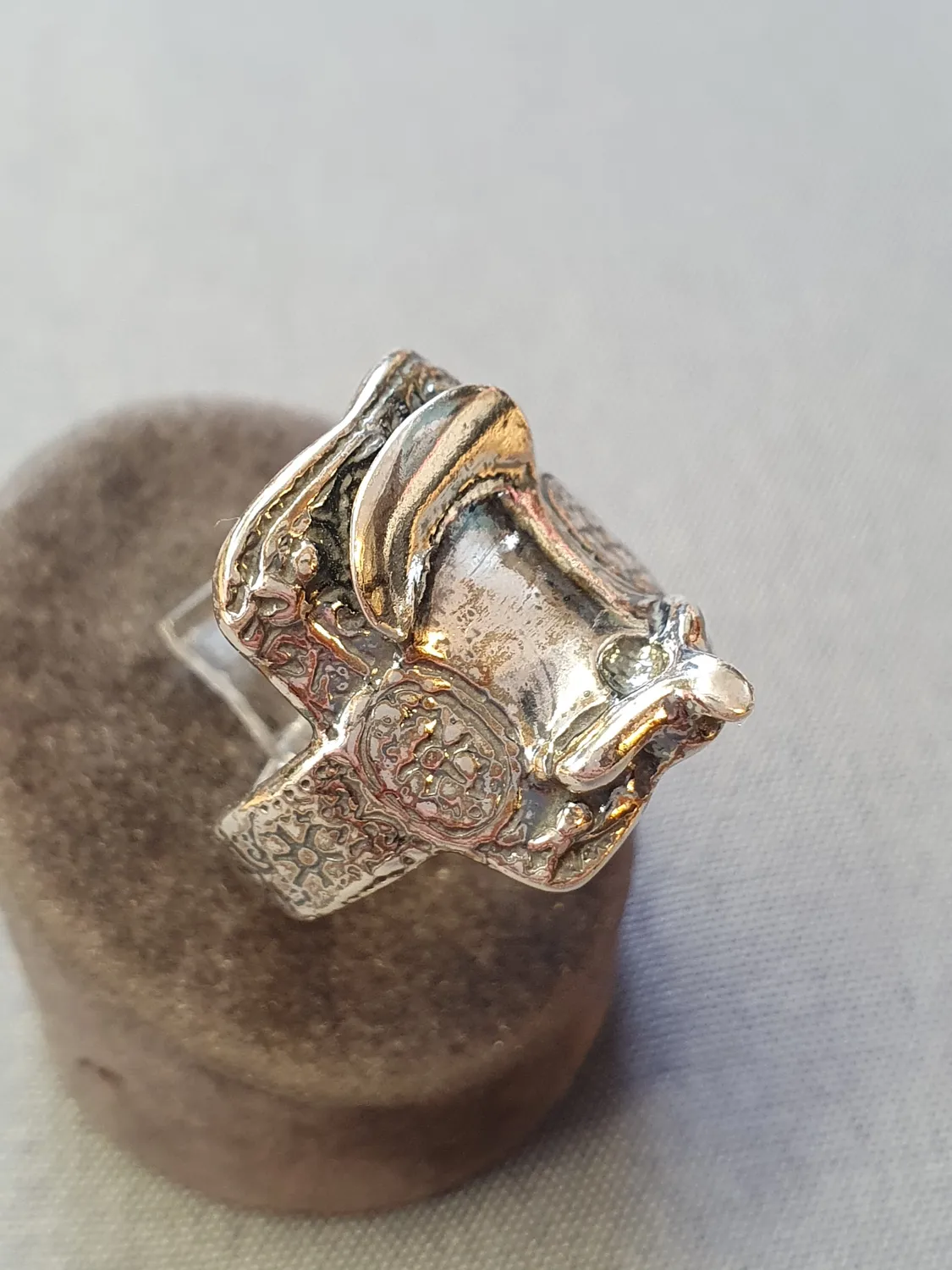 Ring m cowboy sadel oxiderad 9250724R