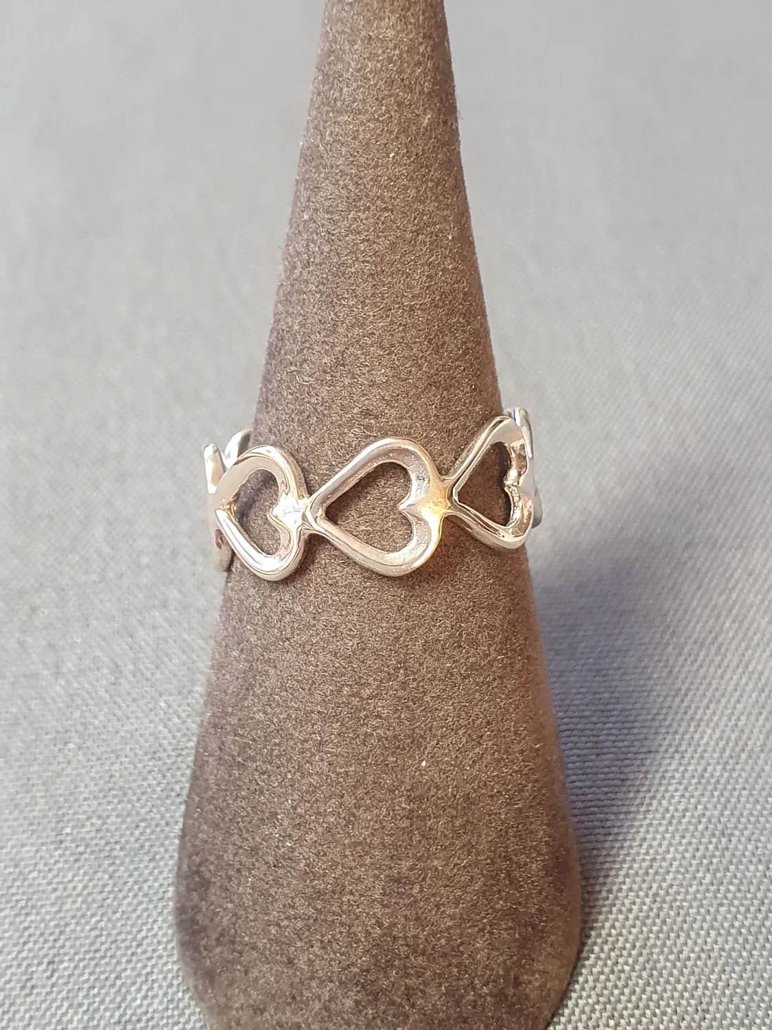 Silverring med hjärtan 9250007R