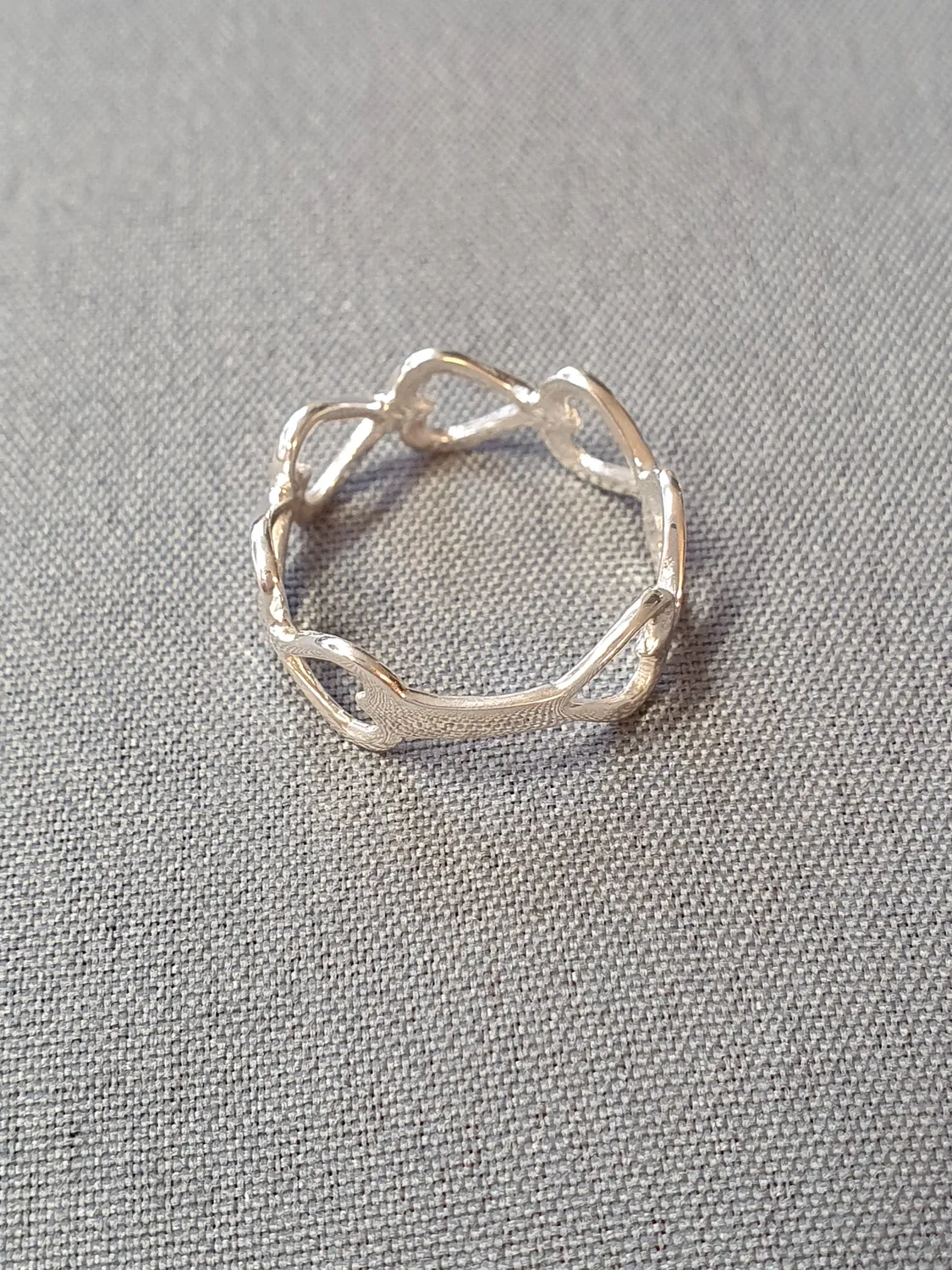 Silverring med hjärtan 9250007R