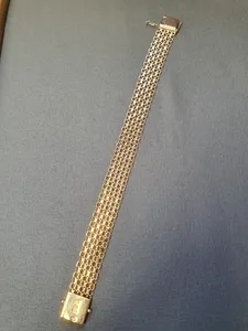 X-länk armband, 4-radigt 19cm 18,4gr 18K