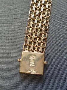 X-länk armband, 4-radigt 19cm 18,4gr 18K