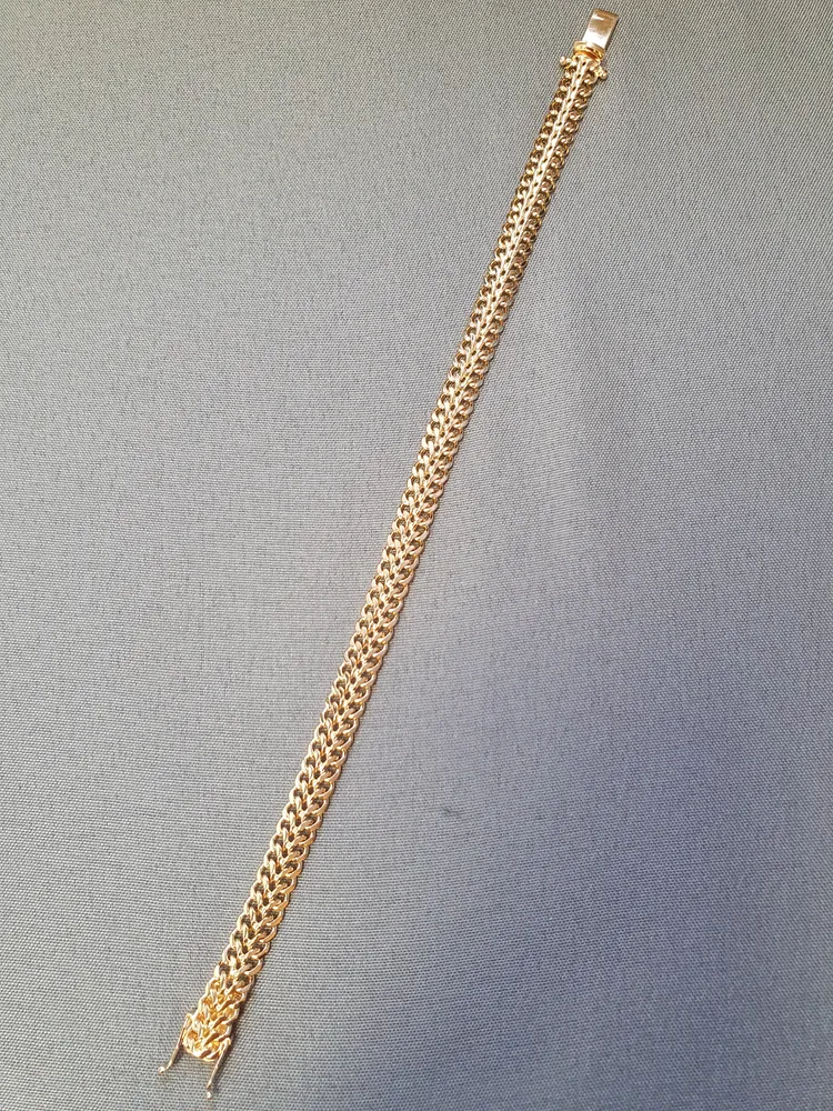 Fiskben armband, kupad 19cm 15gr 18K