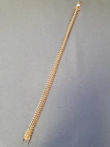 Fiskben armband, kupad 19cm 15gr 18K