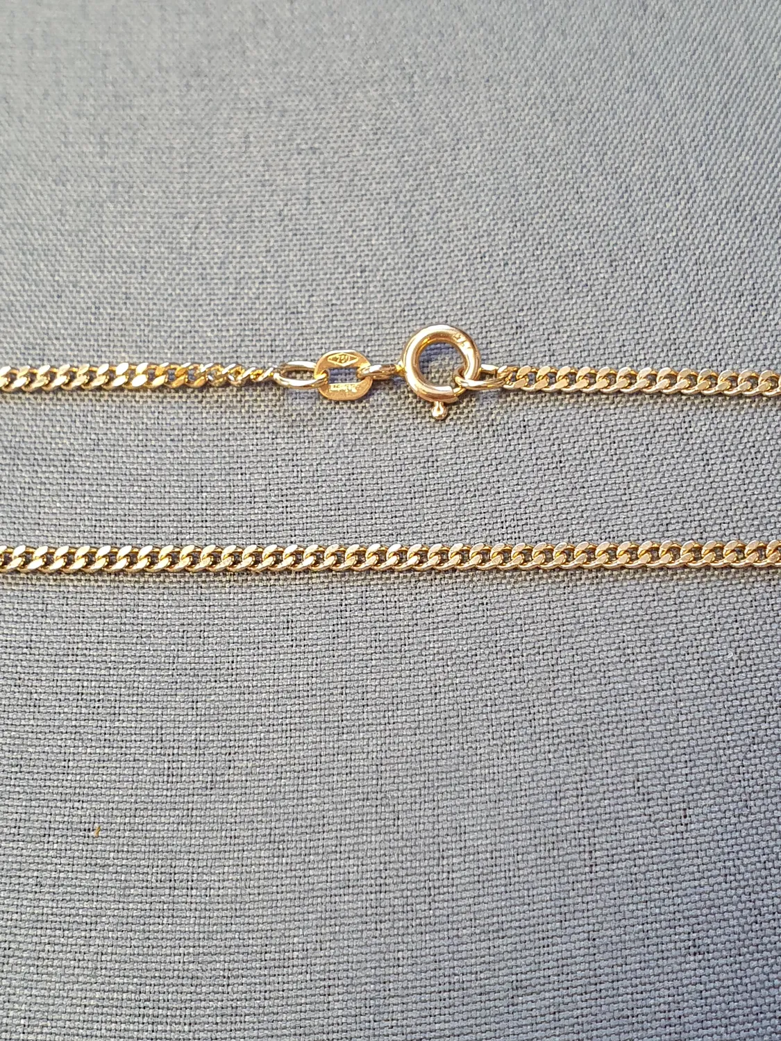 Pansar halsband 42,5cm 6,3gr 18K