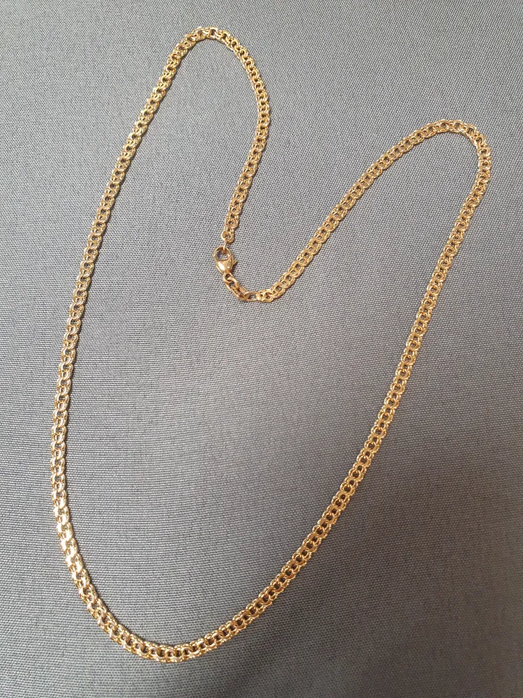 Bismarck halsband rakt 46,5cm 10,3gr 18K