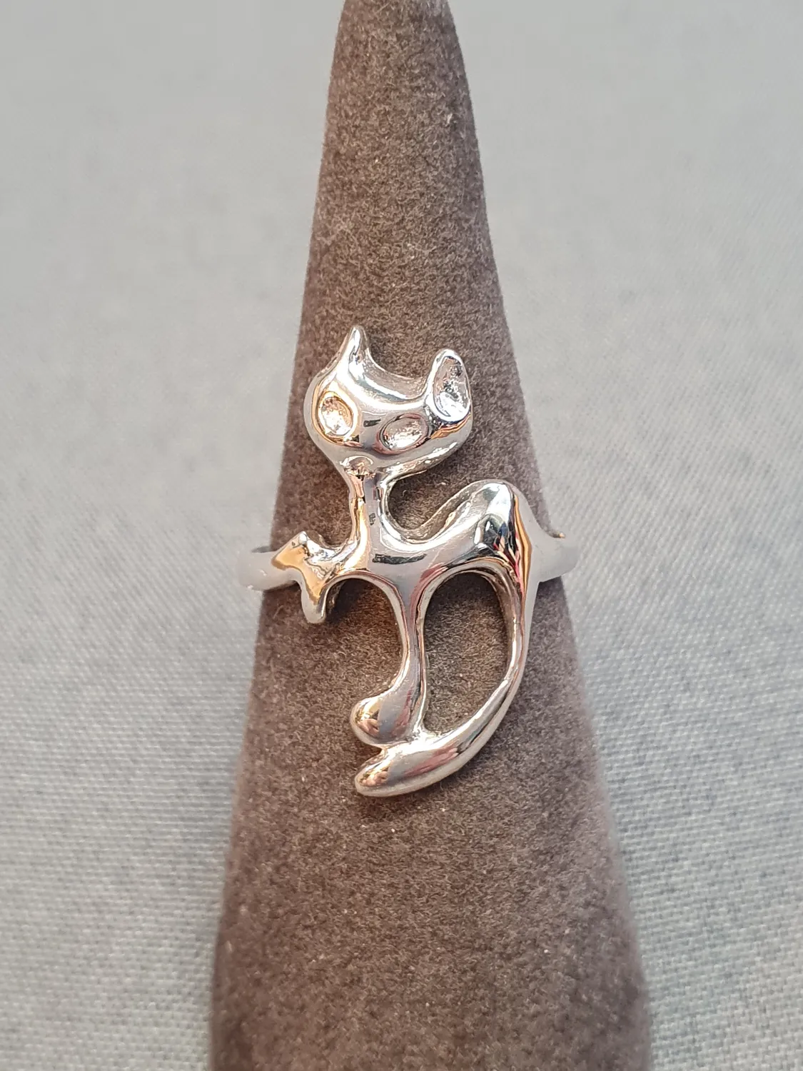 Silverring katt 9250599R