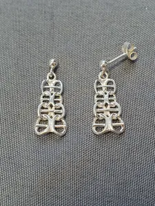 X-länk örhängen med stav 9250770E