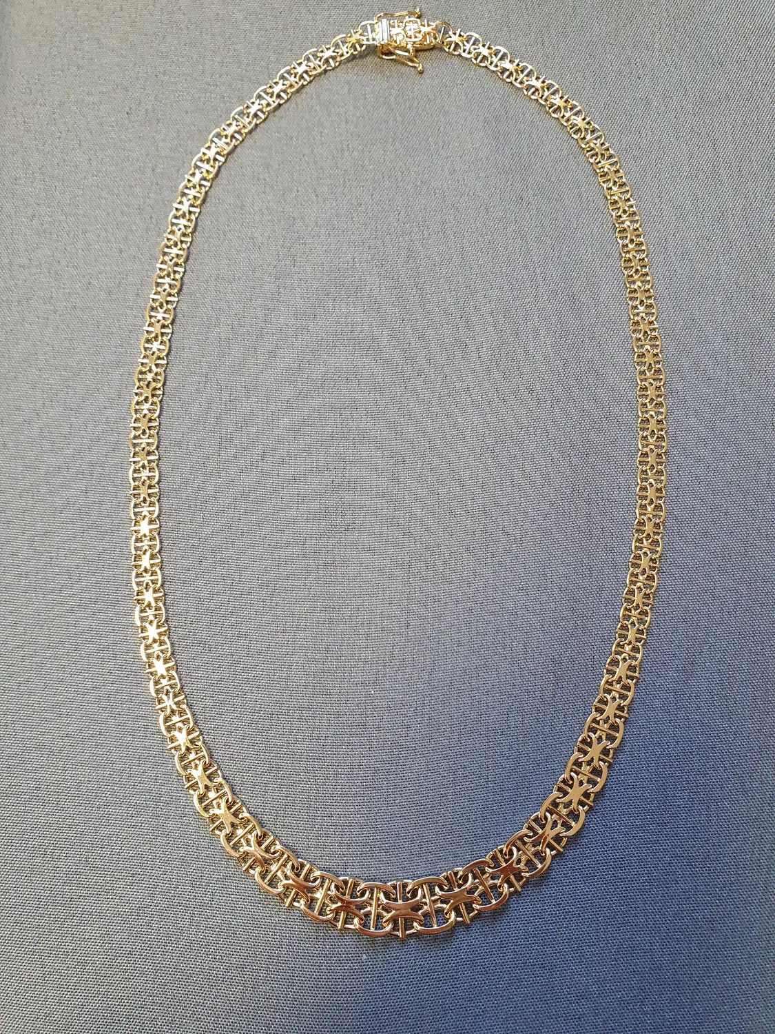 X-länk halsband m stav doserat 43,5cm 18gr 18K
