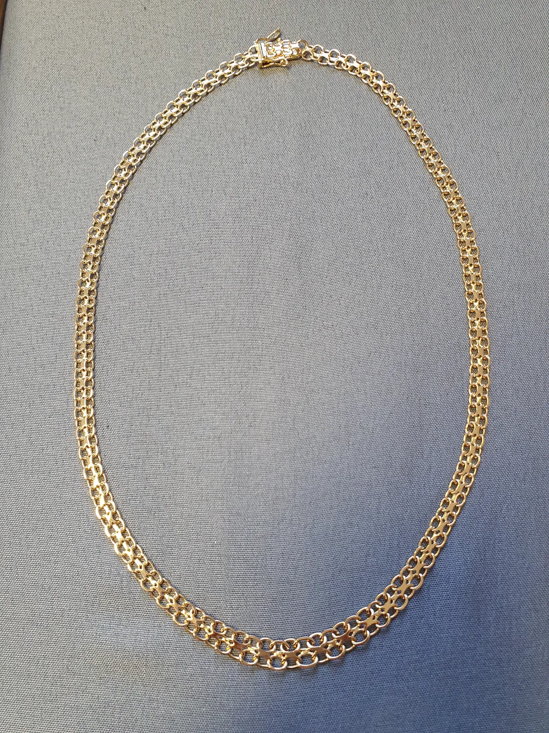 X-länk halsband doserat 44,5cm 16,9gr 18K