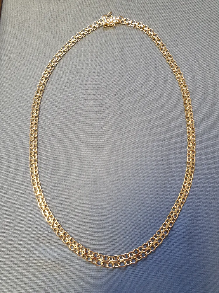 X-länk halsband doserat 44,5cm 16,9gr 18K