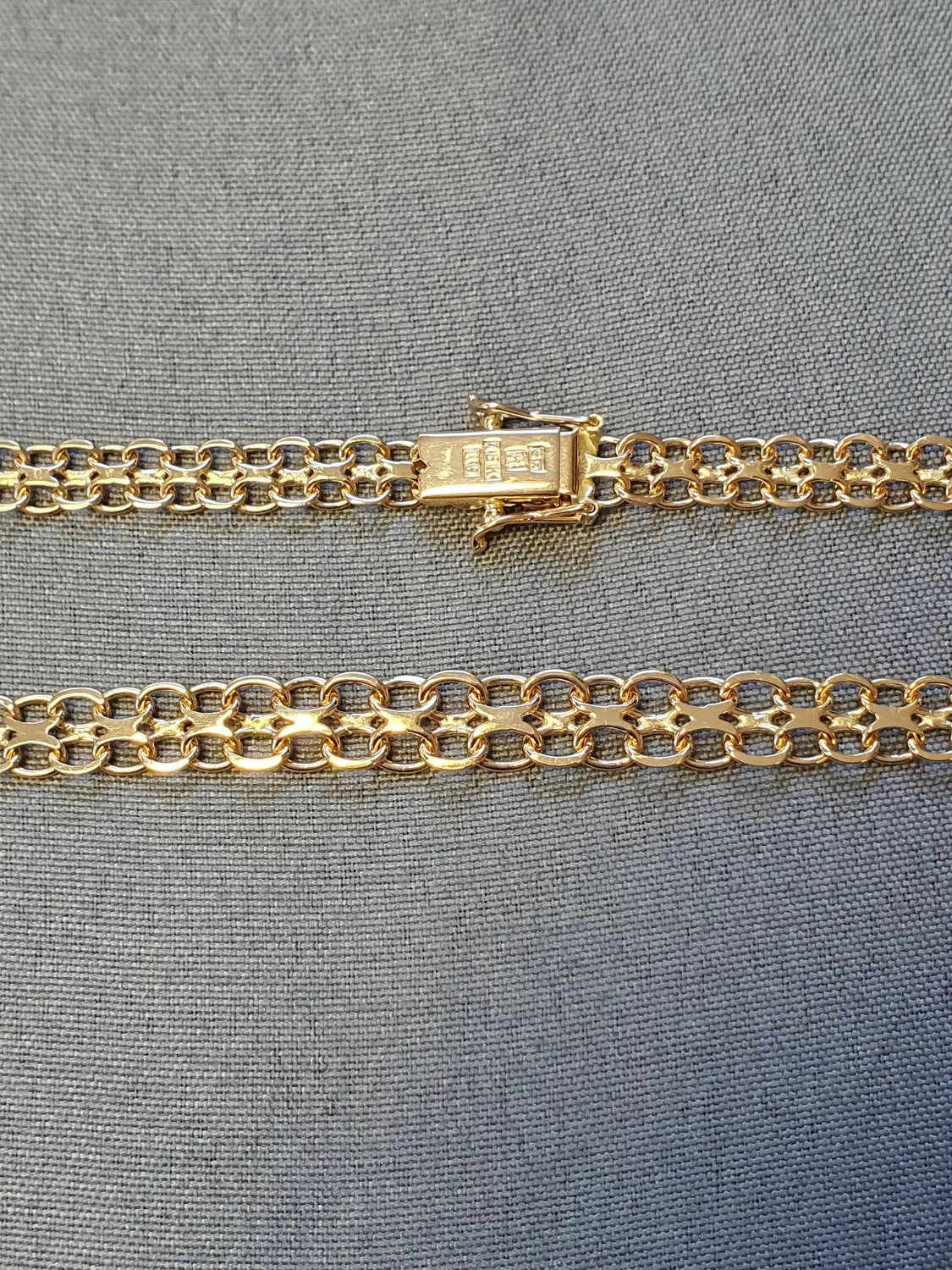 X-länk halsband doserat 44,5cm 16,9gr 18K