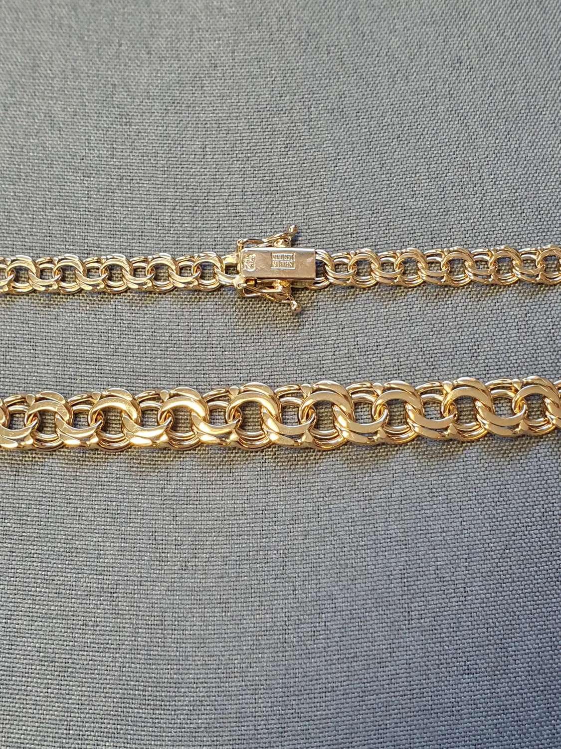 Bismarck halsband doserat 44,5cm 22,3gr 18K