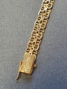 X-länk armband m stav 18,5cm 14,9gr 18K