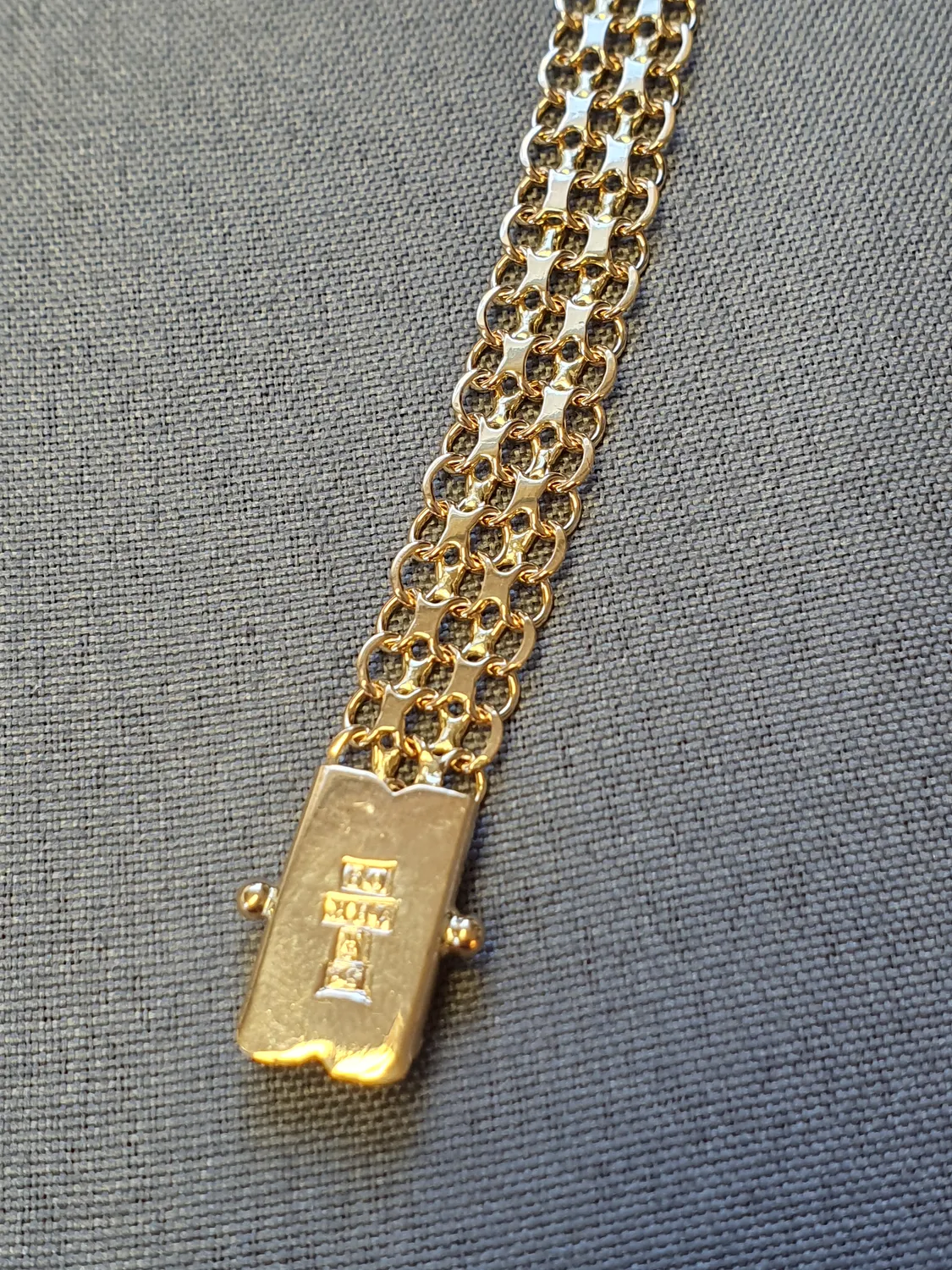 X-länk armband 18cm 9,0gr 18K