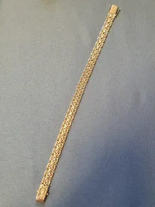 X-länk armband m stav 19,0cm 20,8gr 18K