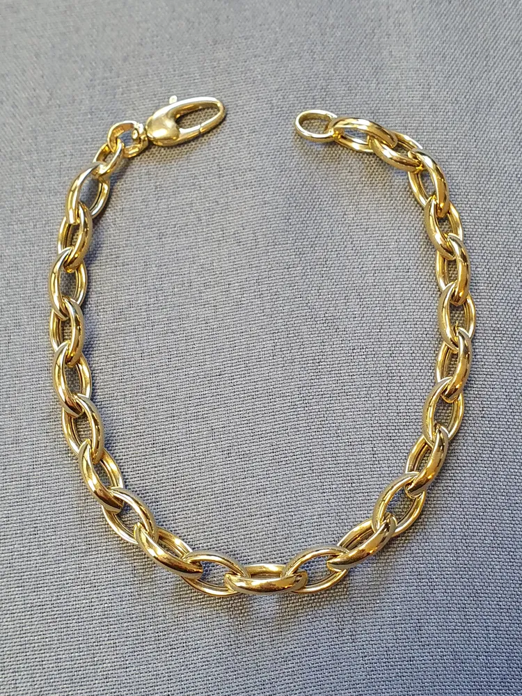 Fantasi armband ihåligt 6,9gr 19cm 18K
