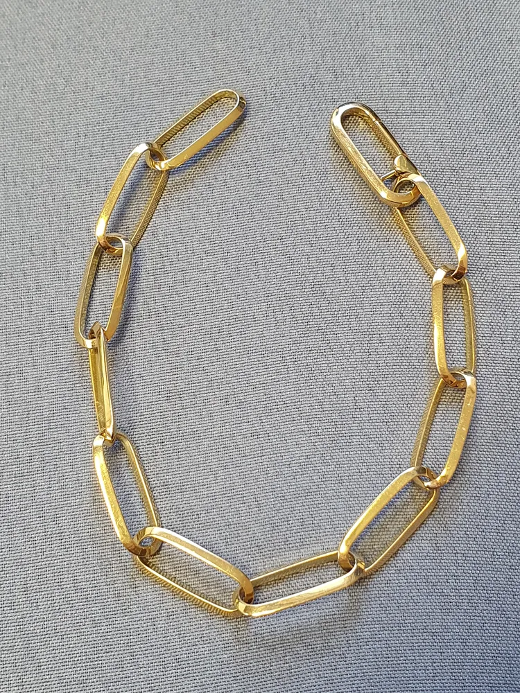 Fantasi armband ihåligt 8,7gr 20cm 18K