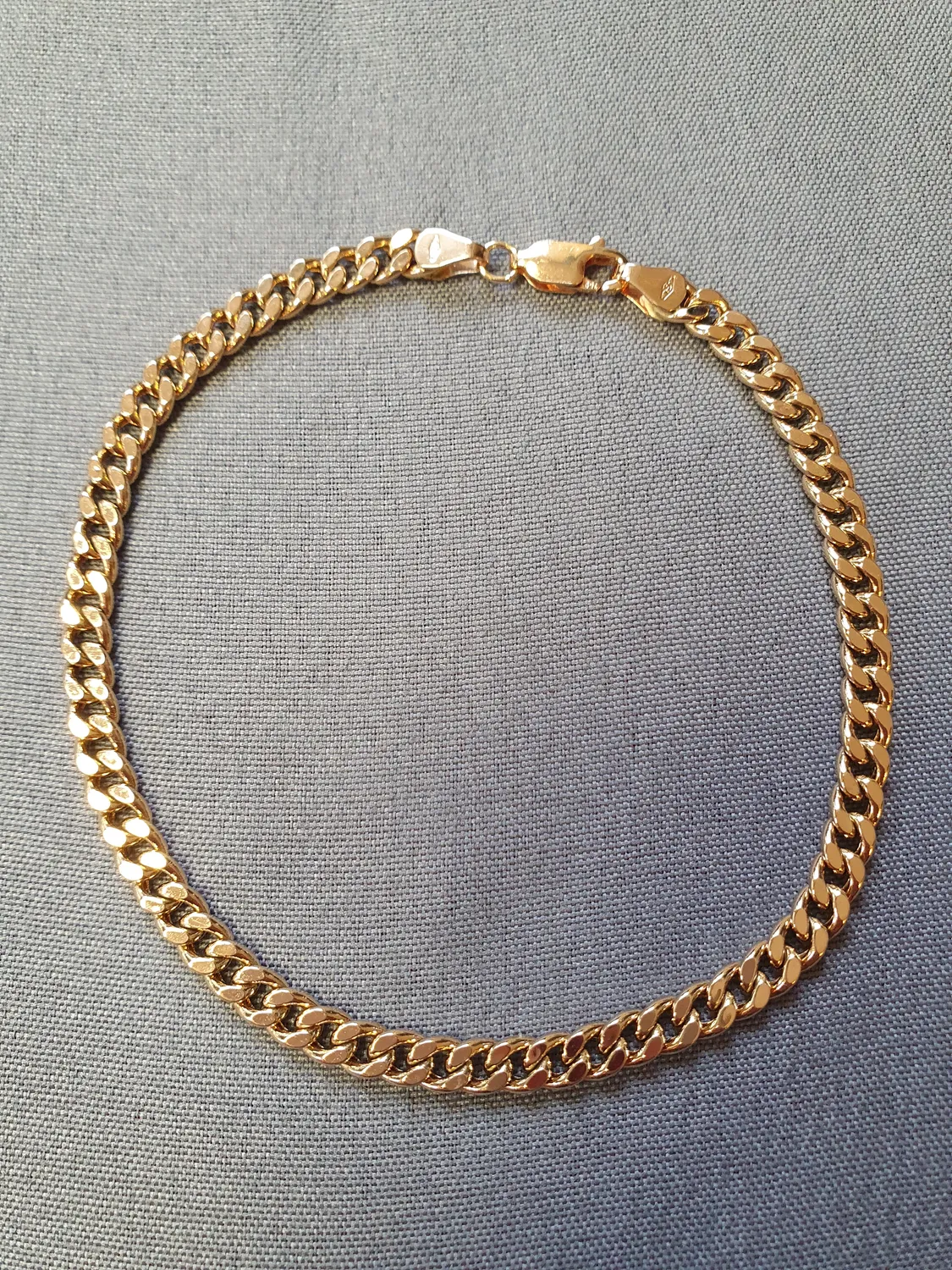 Pansar armband ihåligt 20,5cm 5,2gr 18K