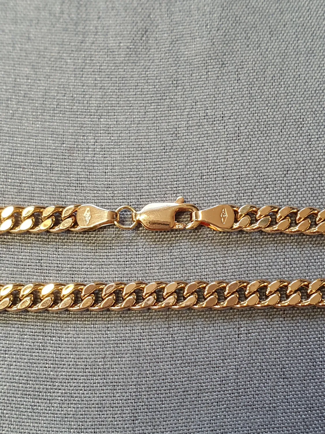 Pansar armband ihåligt 20,5cm 5,2gr 18K