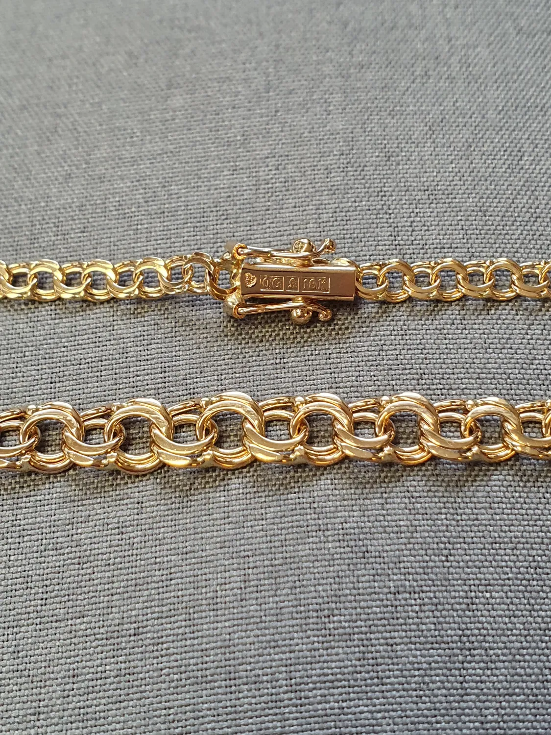 Bismarck halsband doserat 42,5cm 13,4gr 18K