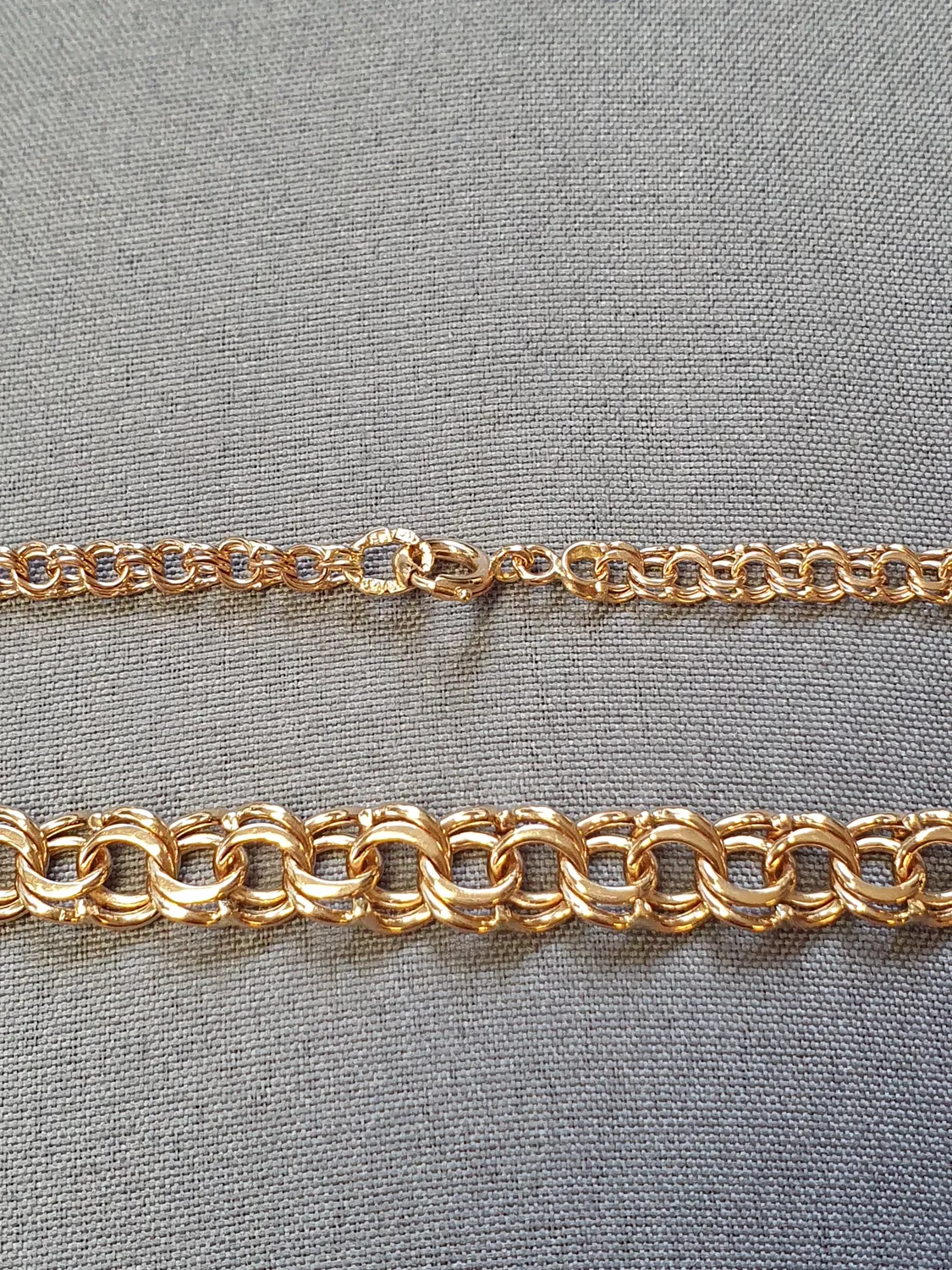 Bismarck halsband doserat 46,5cm 24,2gr 18K