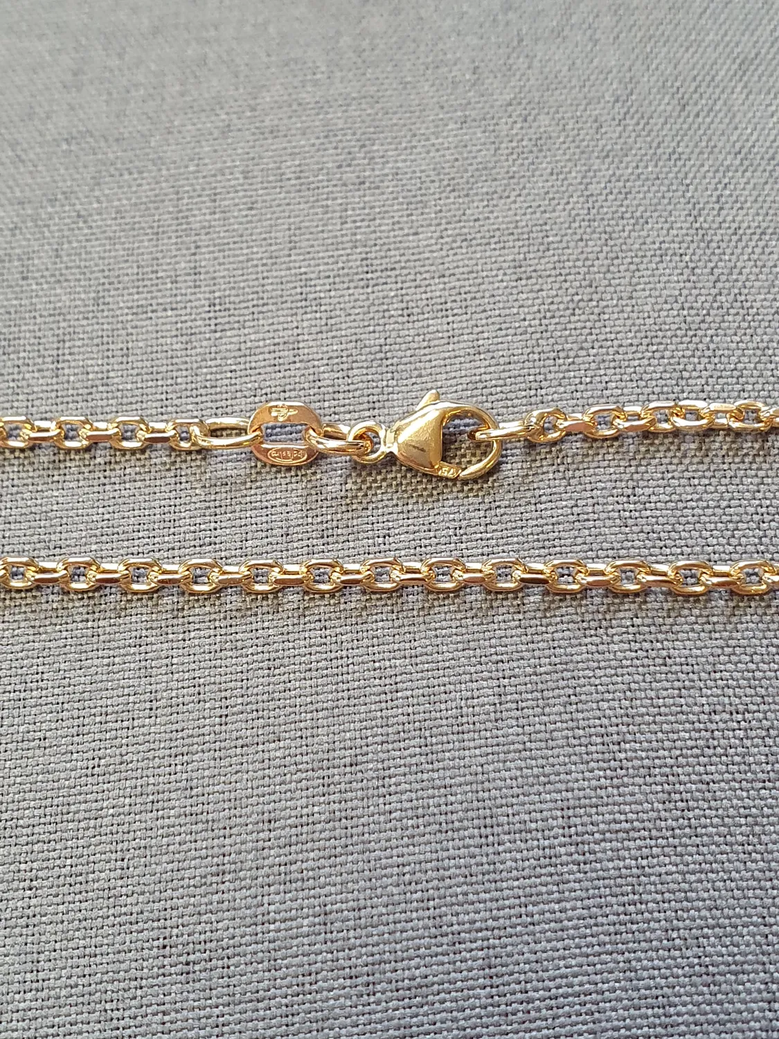 Ankar kedja flacklipad 53,5cm 8,2gr 18K