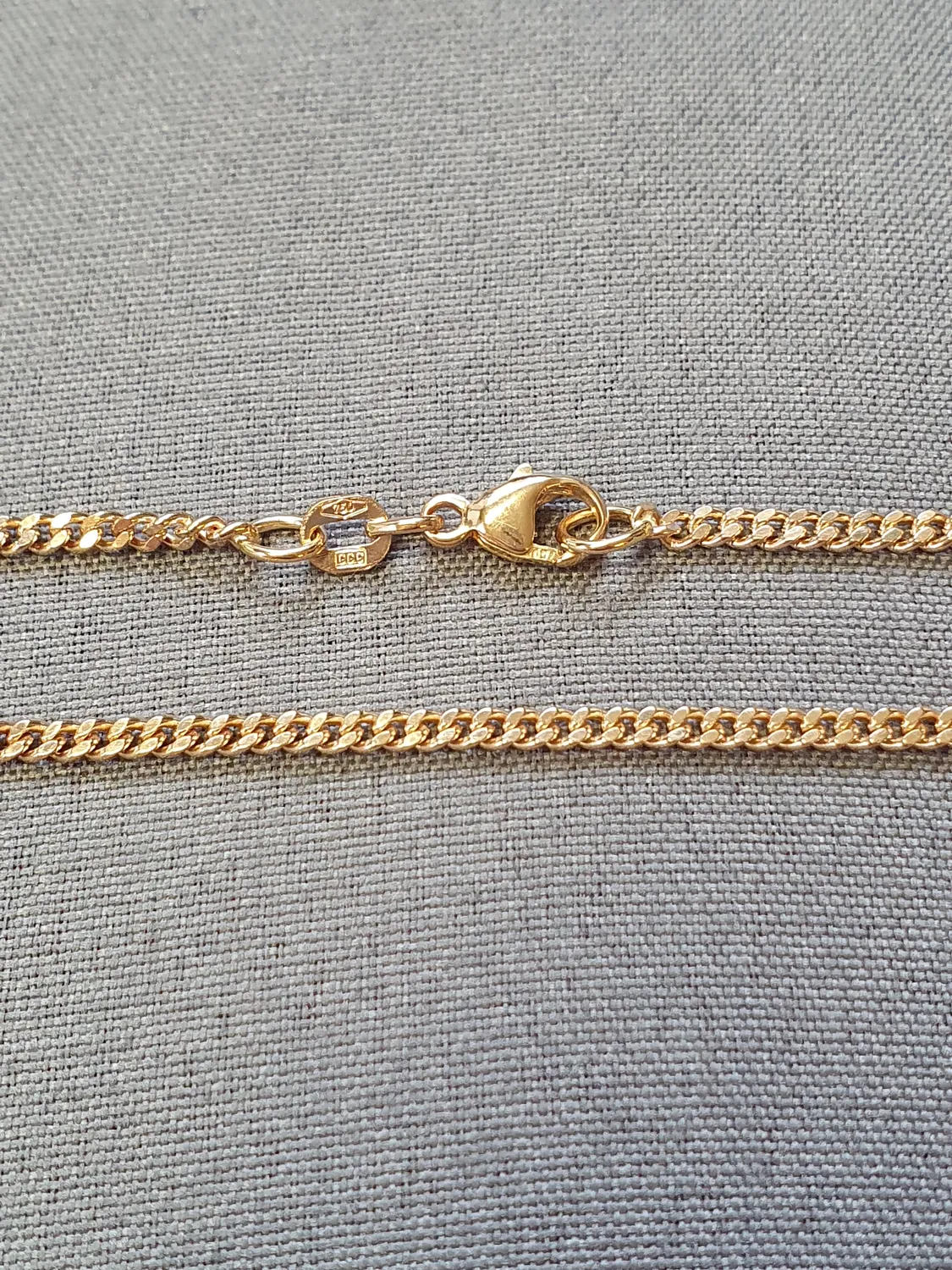 Pansar halsband 50,5cm 8,5gr 18K