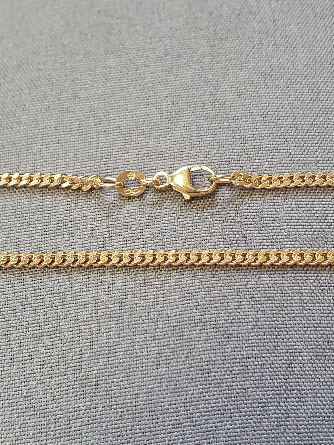 Pansar halsband 50cm 9,9gr 18K