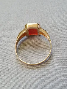 Klackring m karneol 65,0 3,1gr 18K