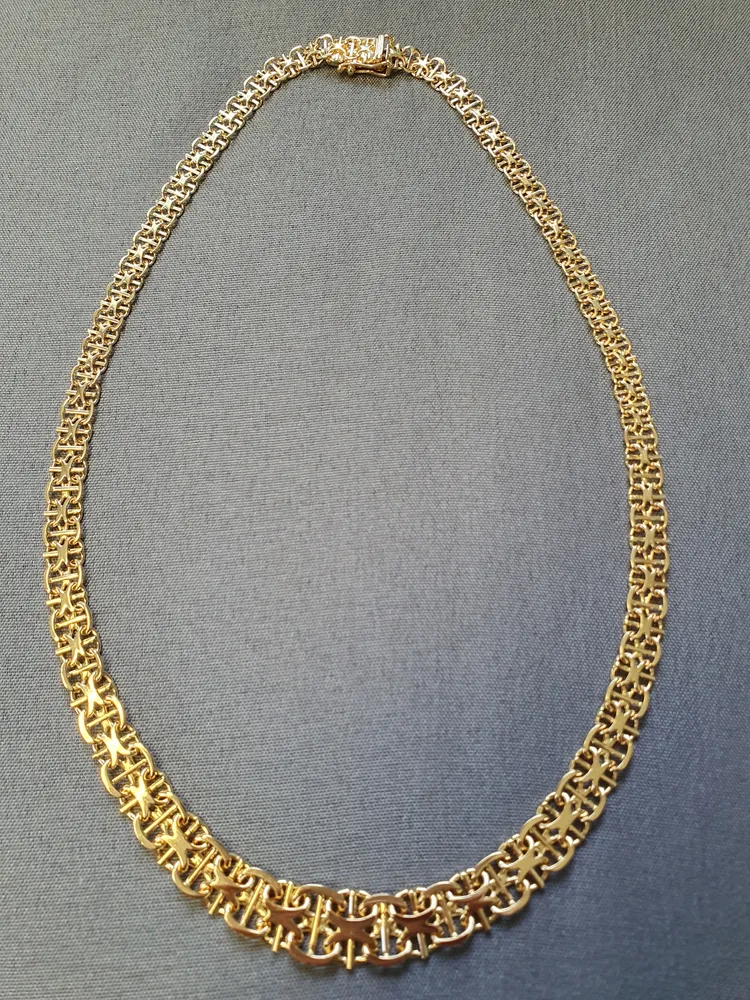 X-länk halsband doserat 41cm 23,0gr 18K