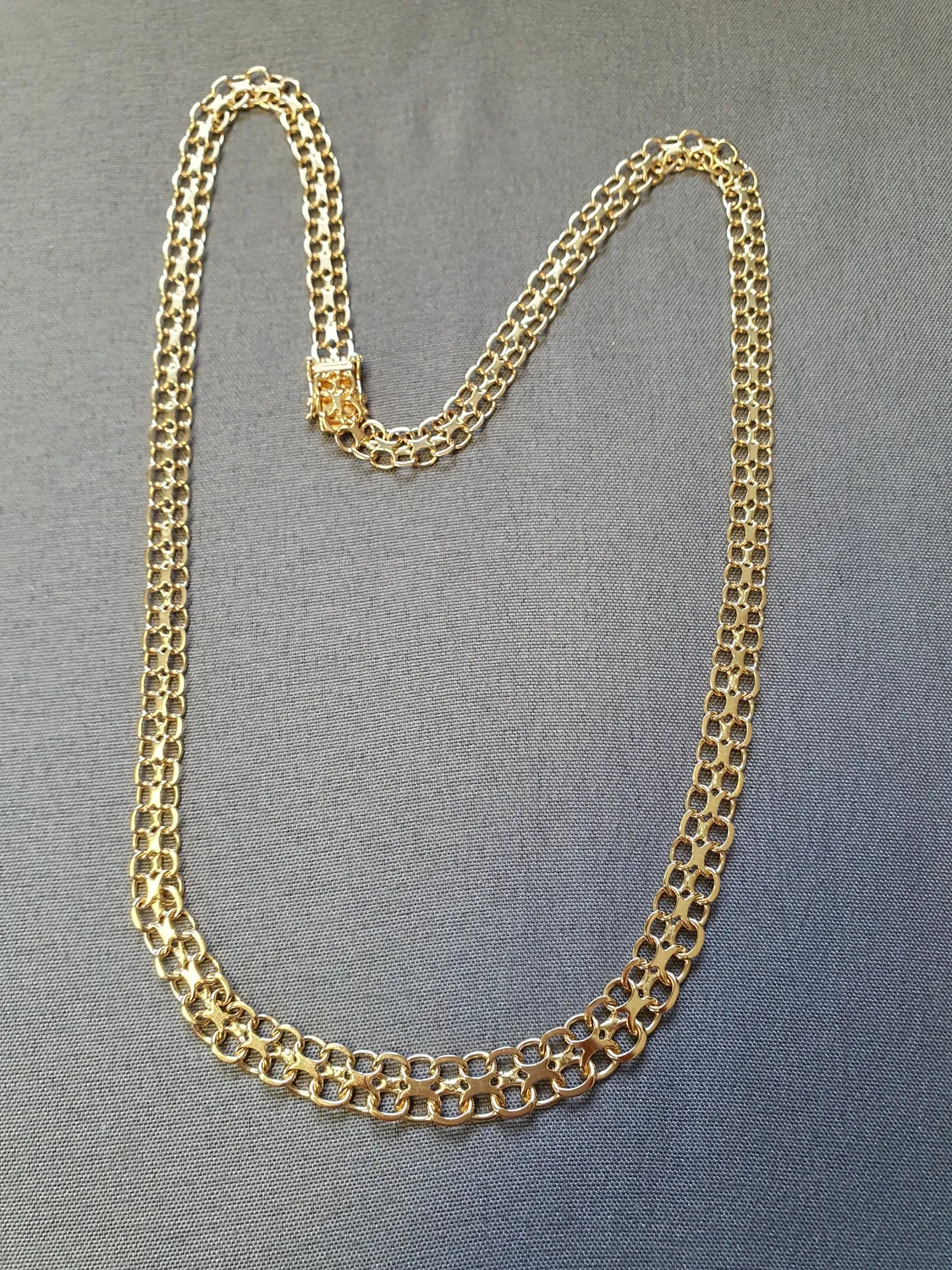 X-länk halsband doserat 48,5cm 20,8gr 18K
