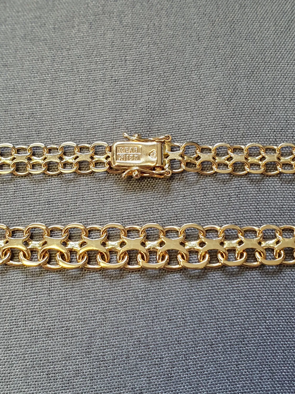 X-länk halsband doserat 48,5cm 20,8gr 18K