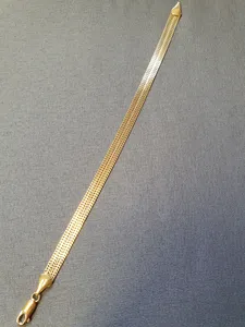 Fiskben armband pressad 18cm 5,6gr 18K