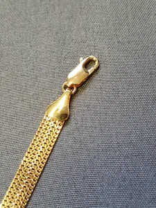 Fiskben armband pressad 18cm 5,6gr 18K