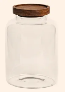 Glasburk med trälock 2 L