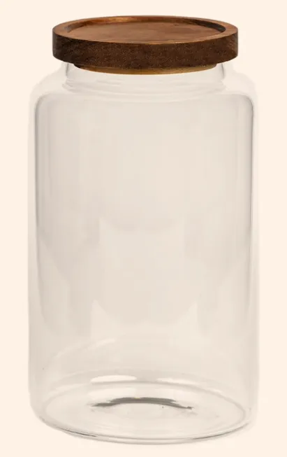 Glasburk med trälock 2.8 L