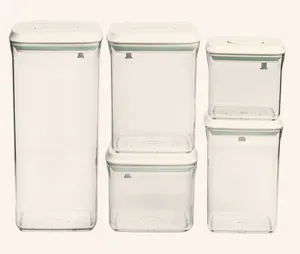 Förvaringsburk med klicklock 5-pack