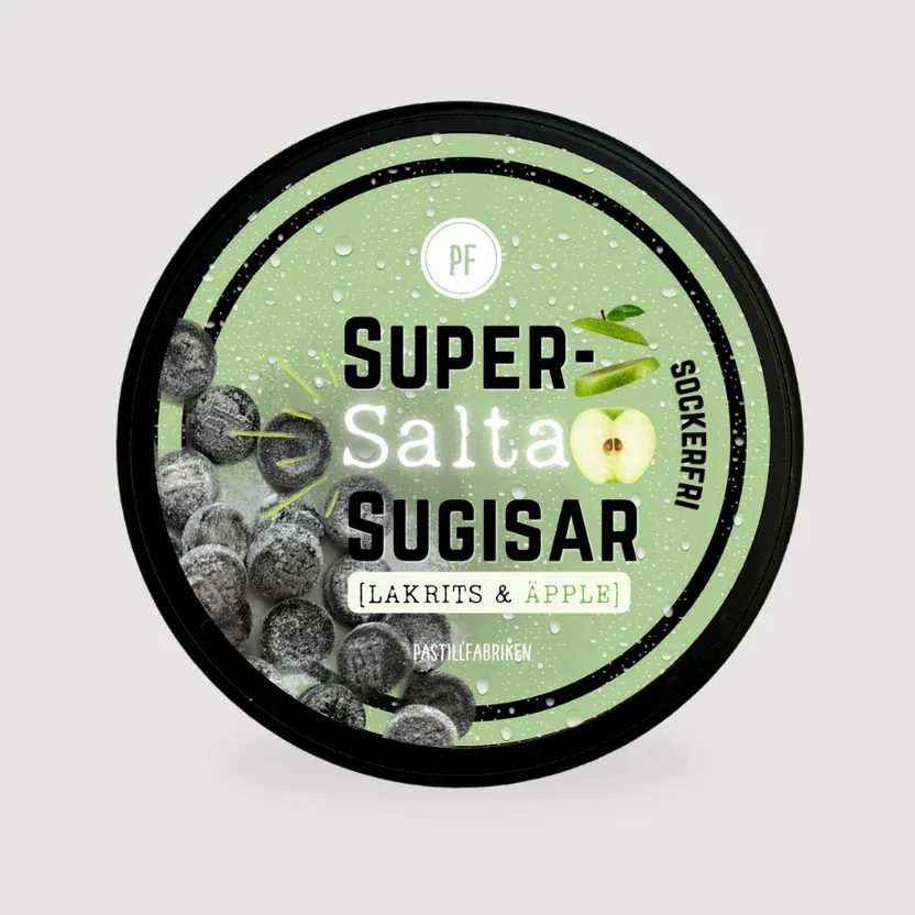 Supersalt Lakritsdosa ÄPPELMIX (10-pack)