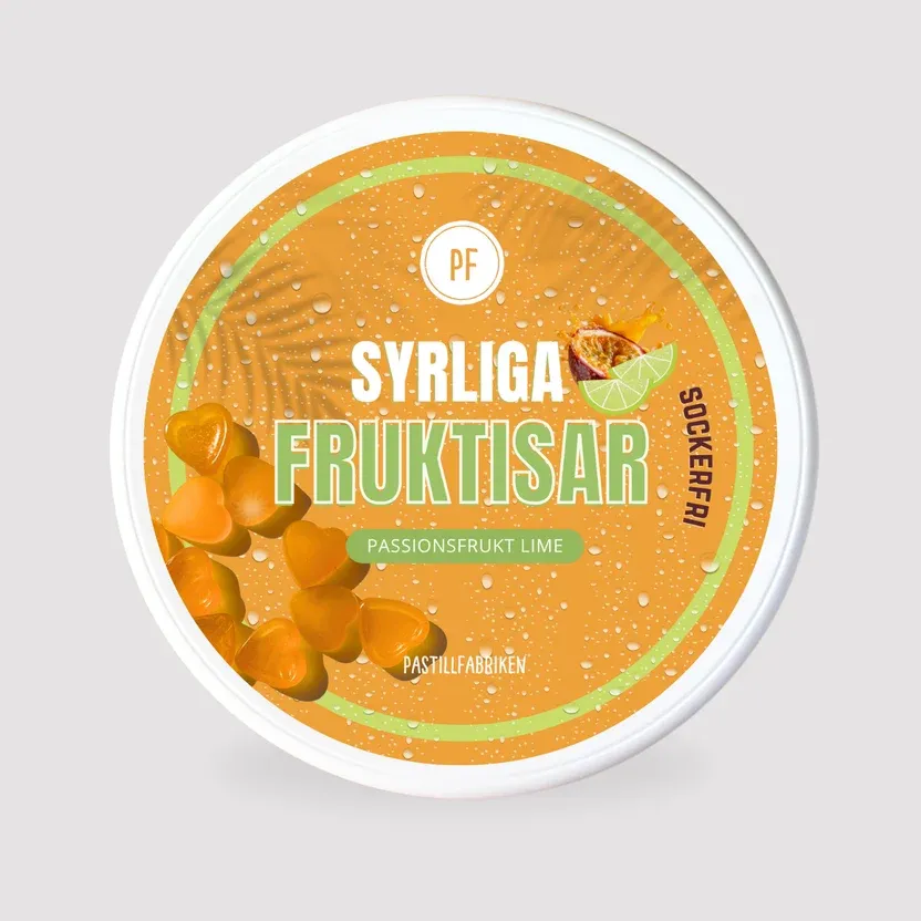 Syrliga Fruktisar Passionsfrukt Lime (10-pack)