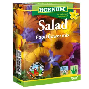 Ätbara Blommor, salladsmix 75 m2 Test