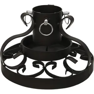 Julgransfot Granig metall, svart