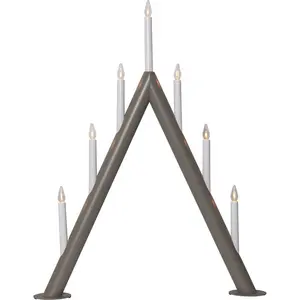 Ljusstake Circum 7 lampor, lergrå