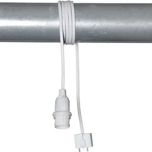 Lamphållare E14 1,5m sladd DCL, vit