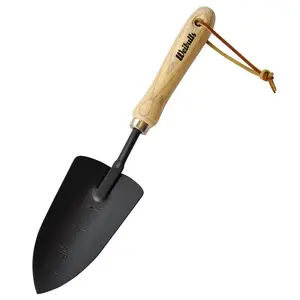 Planteringsspade bred, trähandtag