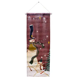 Väggbonad jul, röd