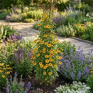 Växtstöd Obelisk trädformad 2 meter, rost