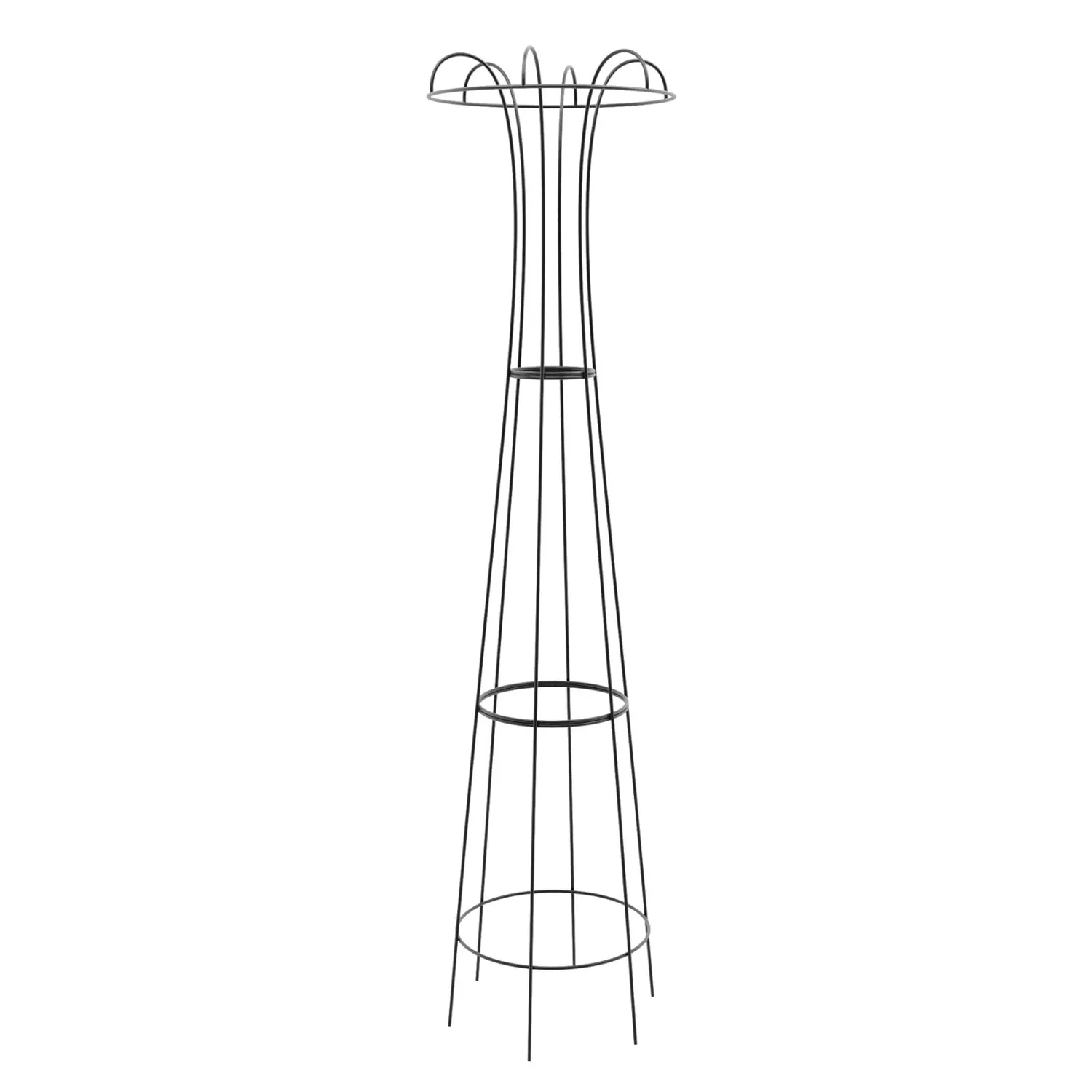 Växtstöd Obelisk trädformad 2 meter, rost