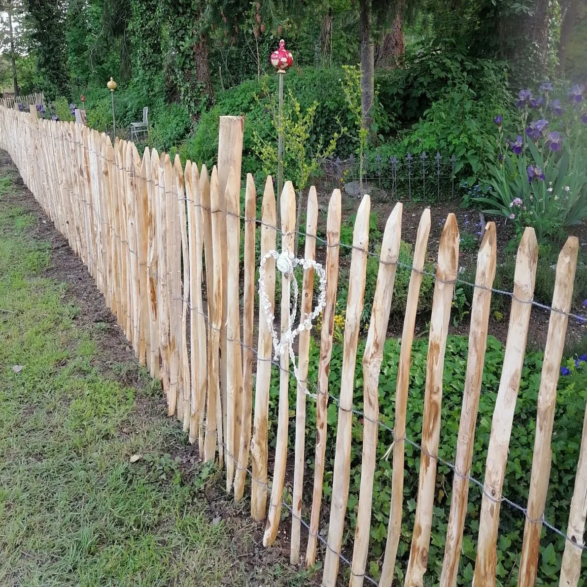 Kastanjestaket tät 1,2 x 10 meter