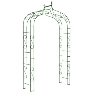 Växtstöd Rosenbåge 2,42 meter, svart