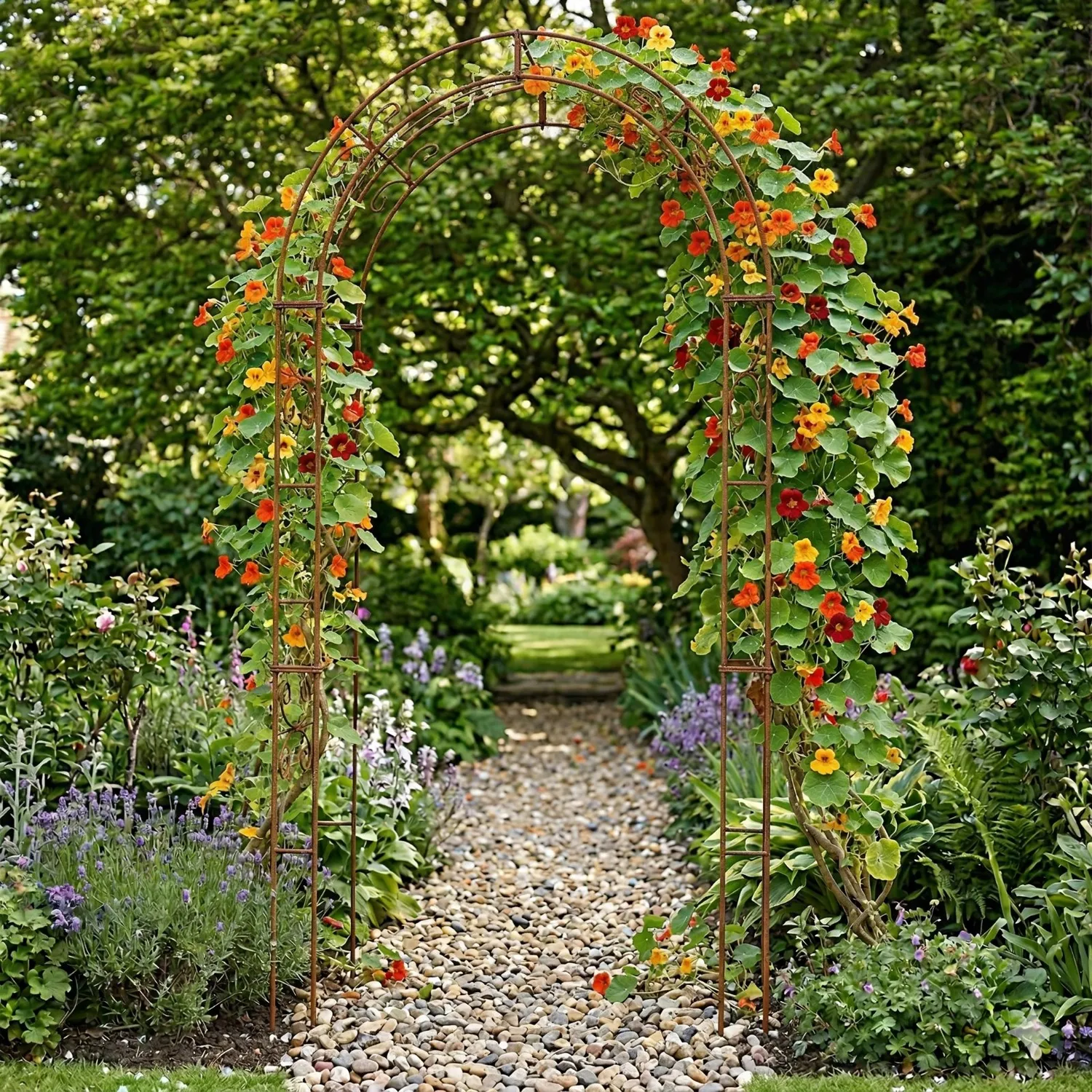 Växtstöd Rosenbåge 2,3 meter, rost